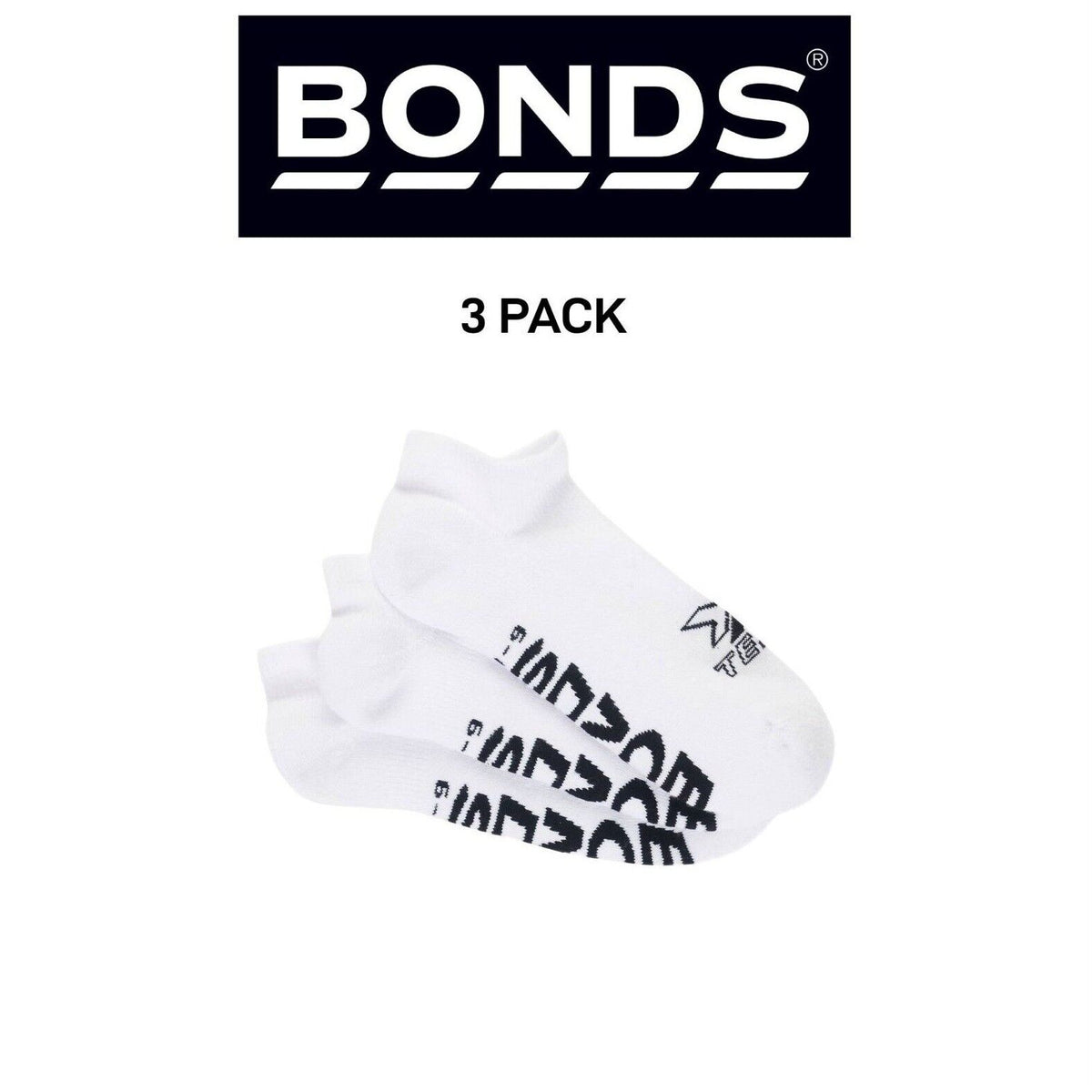 Bonds Mens X-Temp Low Cut Socks Dynamic Dual Action Cooling 3 Pack SXX83N
