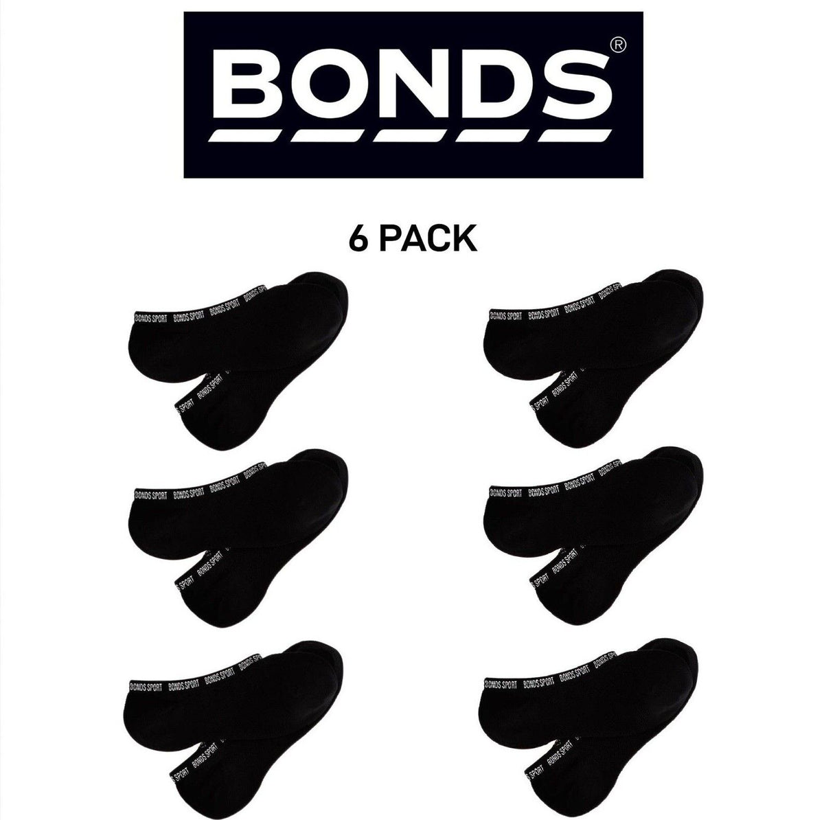 Bonds Womens Mesh Footlet Breathability Firm Elastic Socks 6 Pack LYRC2N