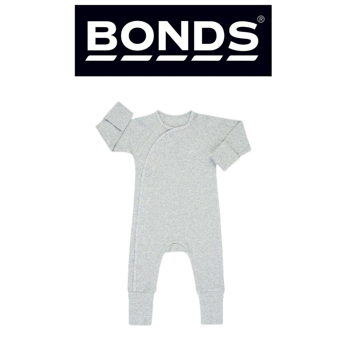 Bonds Baby Pointelle Cozysuit Branded Elastic Trim Aussie Cotton BXGGA