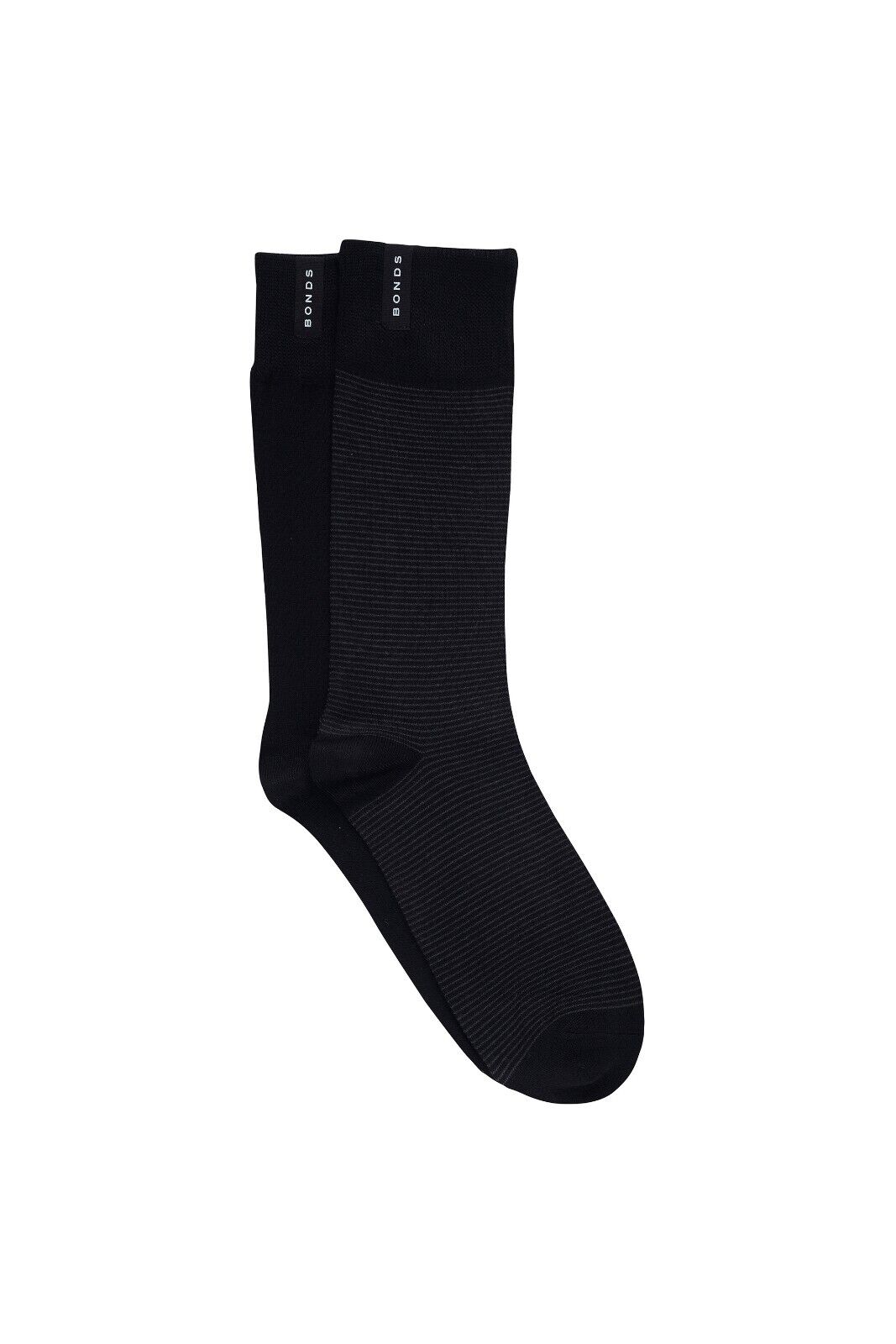 Bonds Mens Viscose Crew Sock Reinforced Heel & Toe for Durability 6 Pack SYJX2N