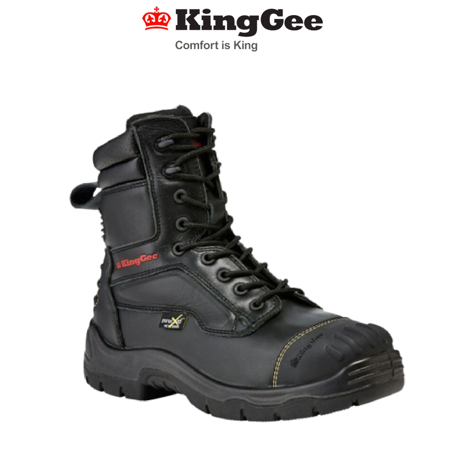 Mens KingGee Phoenix Leather Met Fire Boot Work Lace Safety Tech Safe K27850