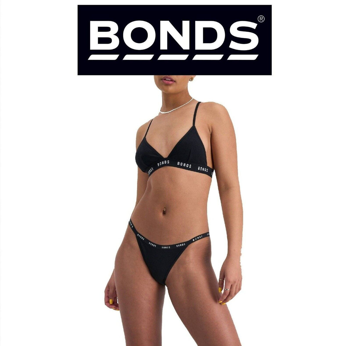 Bonds Womens Icons String Bikini String Side Flattering Dipped Waist WRFL