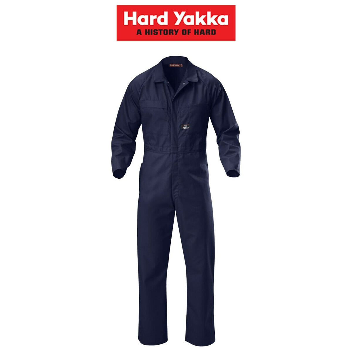 Mens Hard Yakka Coverall Cotton Drill Lightweight Overall Phone Pocket Y00030