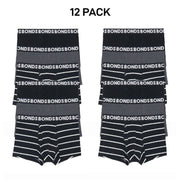 Bonds Mens Everyday Trunks Convenience Comfort & Value Underwear 12 Pack MWQ33A