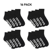 Bonds Kids Logo Cushioned Quarter Crew Sock Thickness & Comfiness 16 Pack RXTW4W