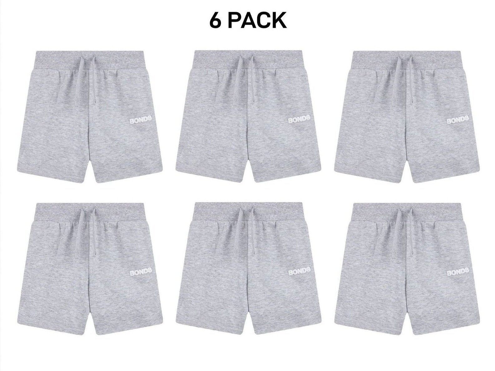 Bonds Kids Tech Sweats Short Lightweight Soft Rib Waistband Sporty 6 Pack KVQPK