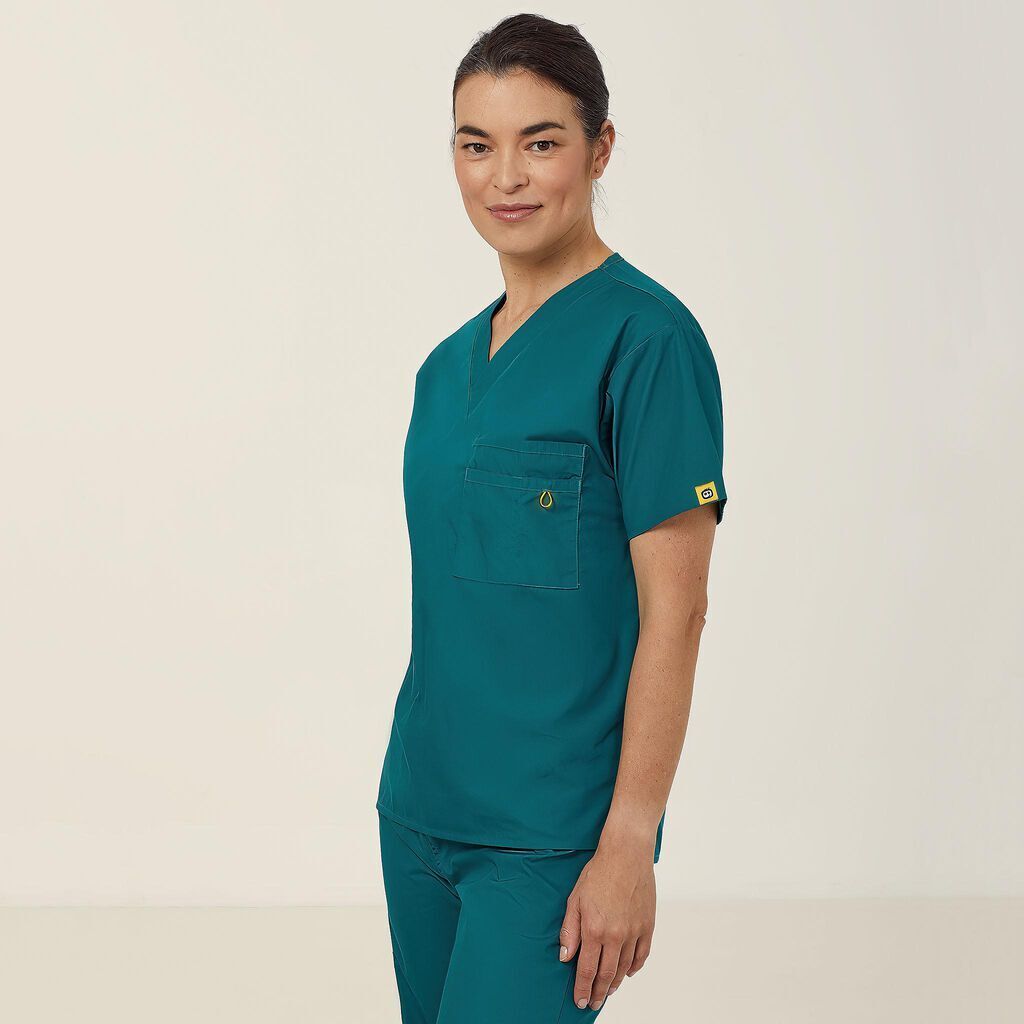 NNT Unisex Wonderwink 2 Pack Origins Pocket V Neck Scrub Top Alpha CATRE4-Collins Clothing Co