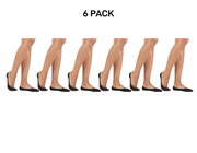 Bonds Womens Sheer Relief Smooth Footlet Soft Seamless Cushioned 6 Pack HXPV1N