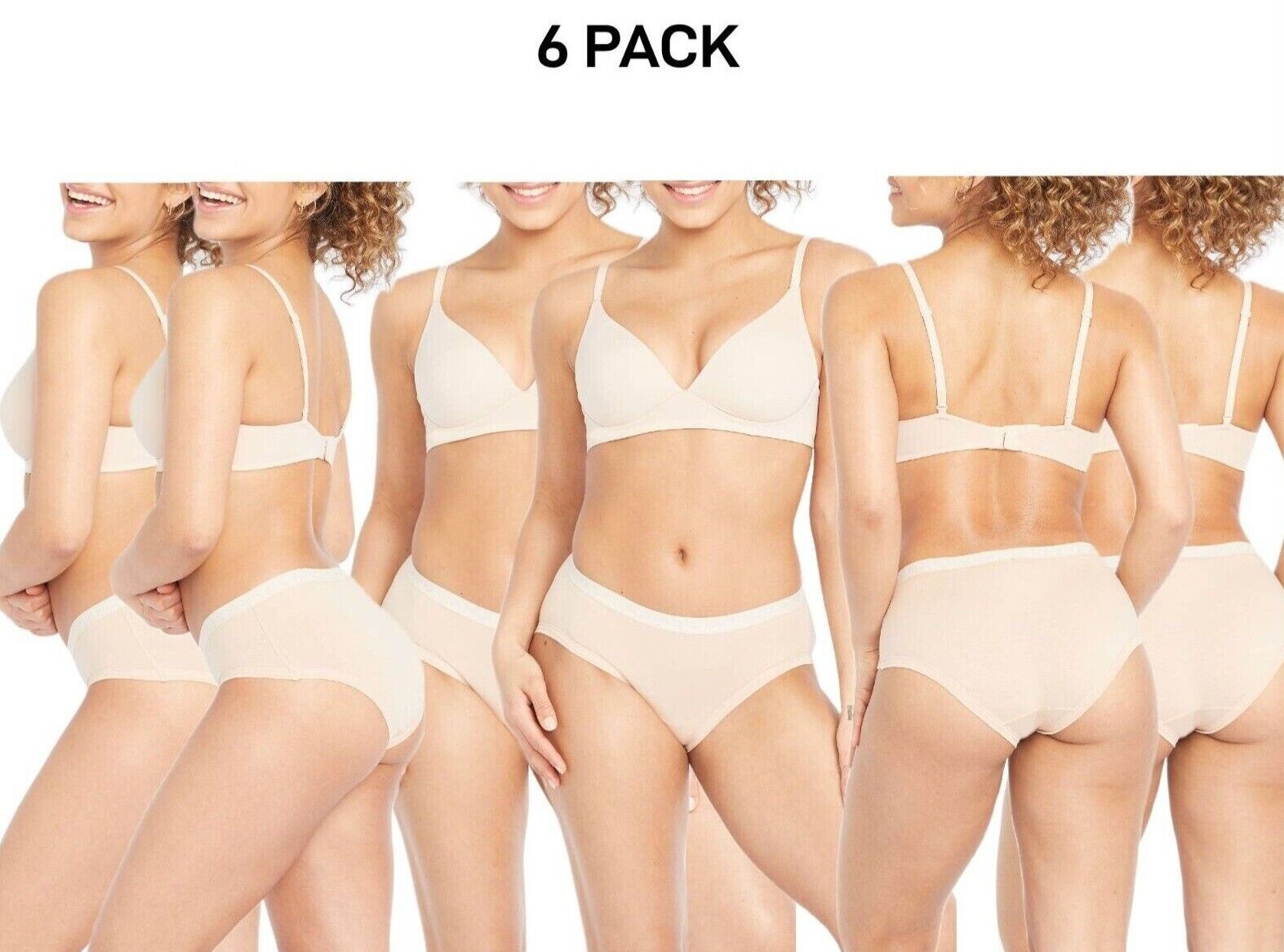 Bonds Womens Cottontails Midi Breathability and Comfort Brief 6 Pack WY5PA