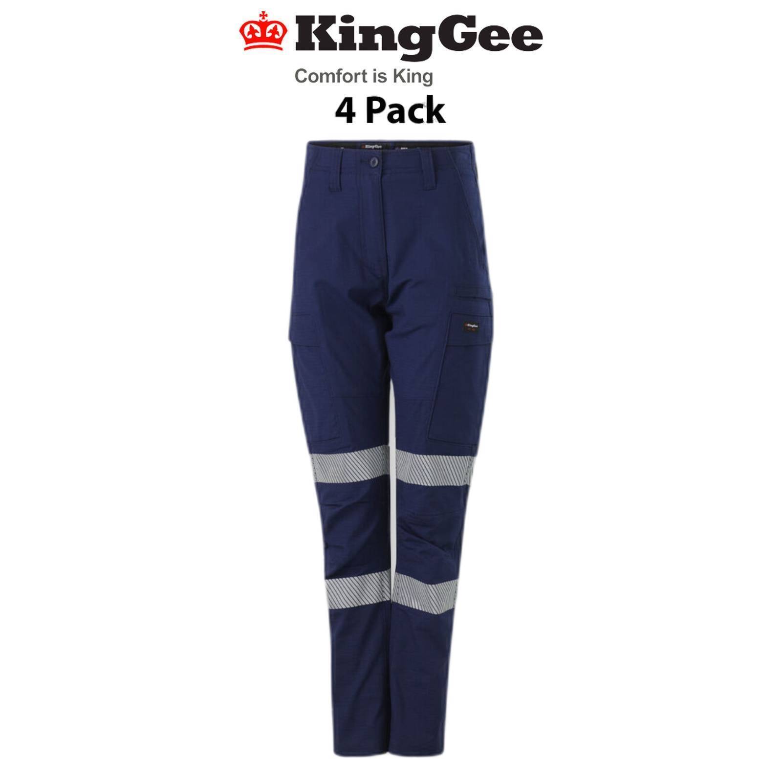 KingGee Womens 4 Packs Workcool Pro Bio Motion Comfort Breathable Pant K43003