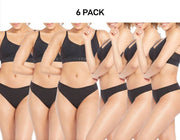 Bonds Womens Invisi Freecuts Gee G-String Shape Simple Bold Branding 6 Pack WU3V