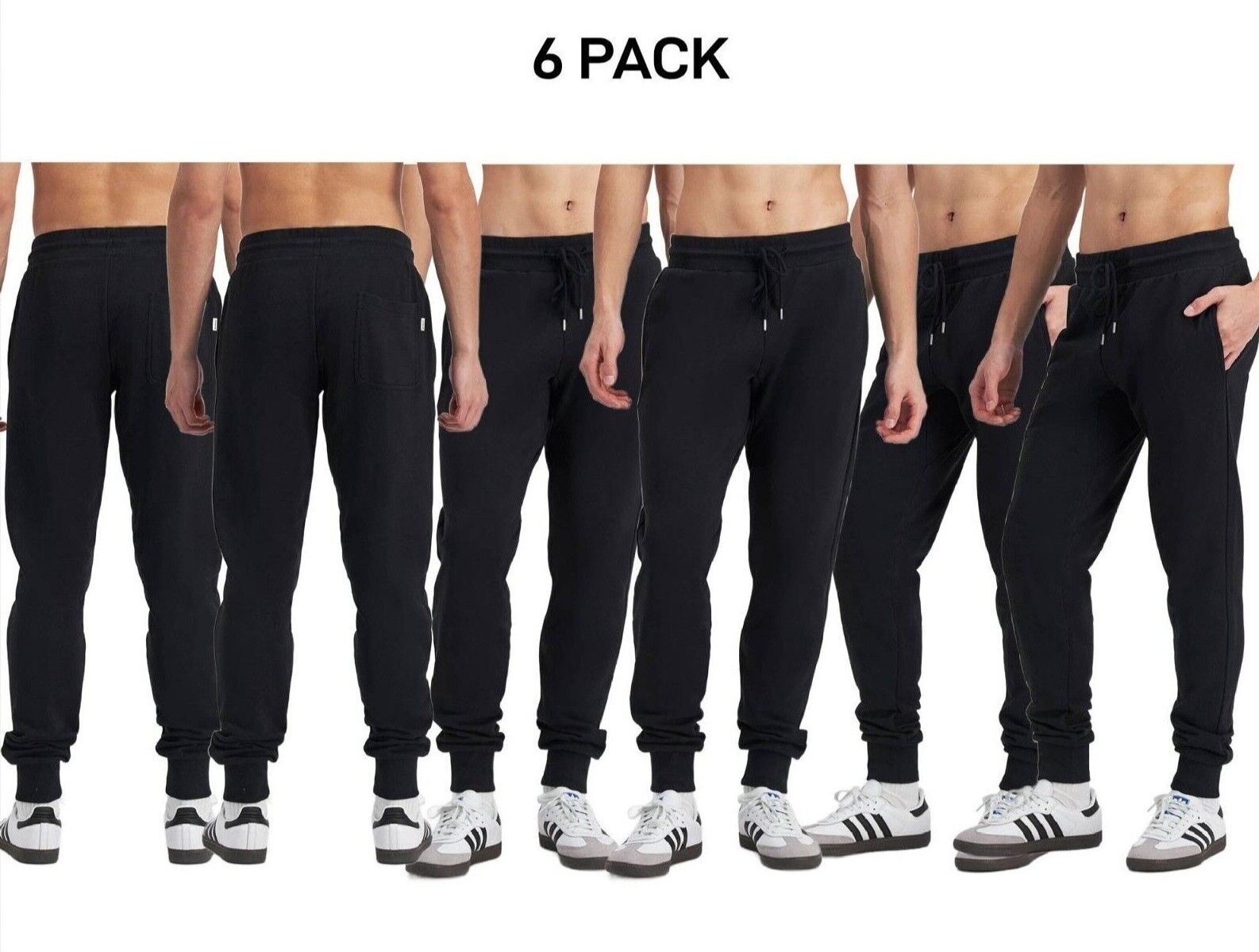 Bonds Mens Originals Skinny Trackie Pants Wide Stretch & Convenient 6 Pack AVMJI