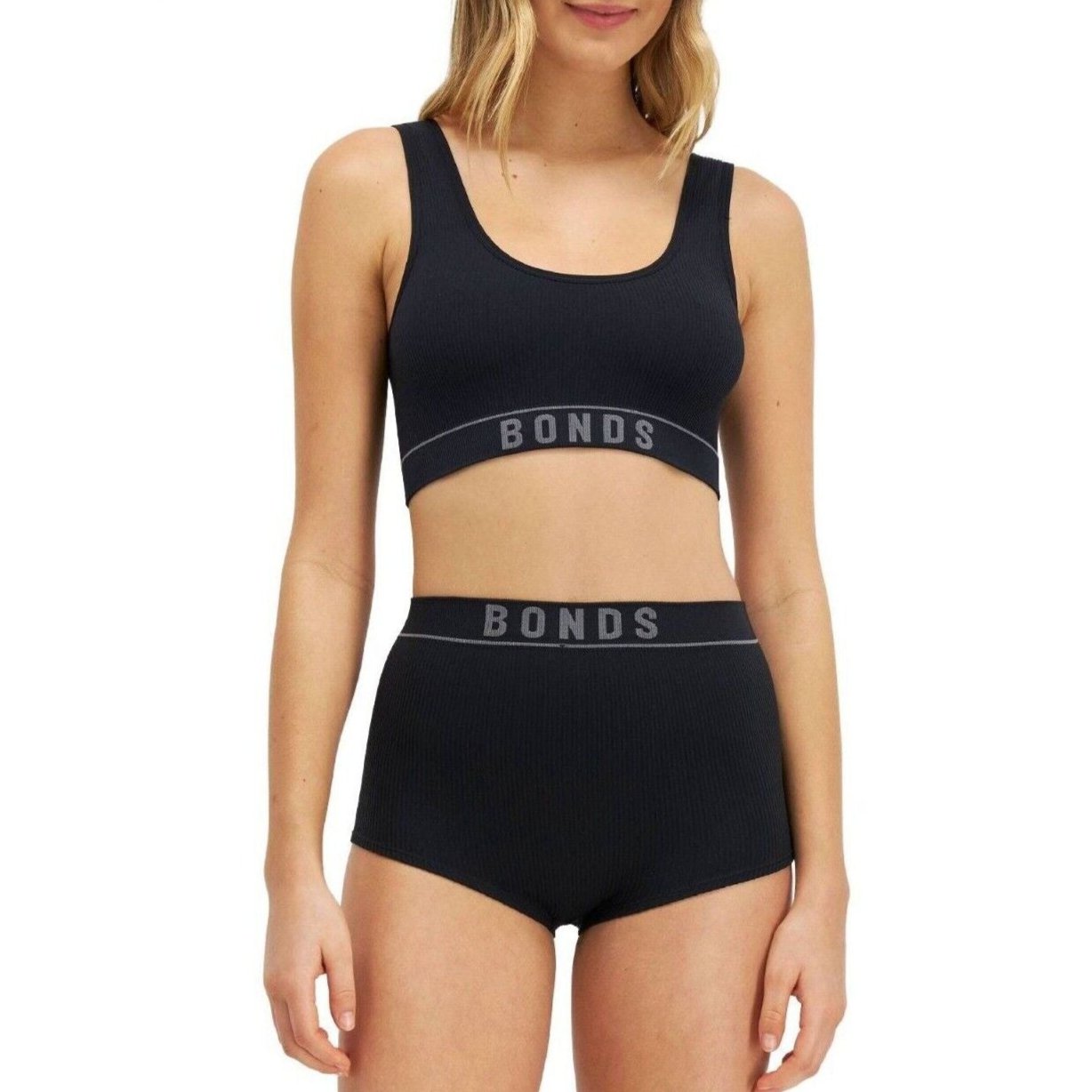 Bonds Womens Retro Rib Hi Shortie Luxuriously Smooth Full Coverage WT46