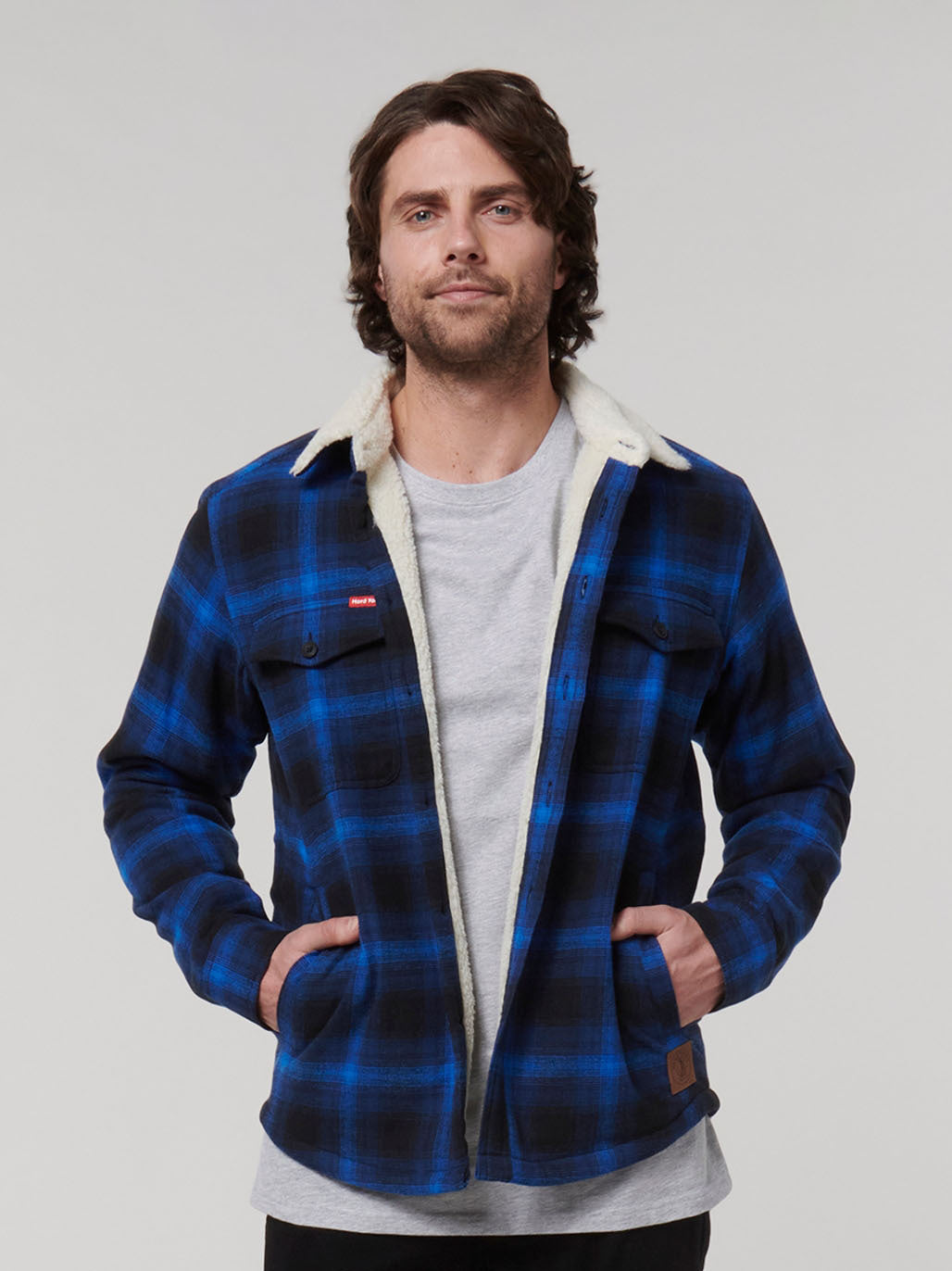 WINTER SALE! Hard Yakka Mens Heritage Trucker Sherpa Warm Work Jacket Y06823