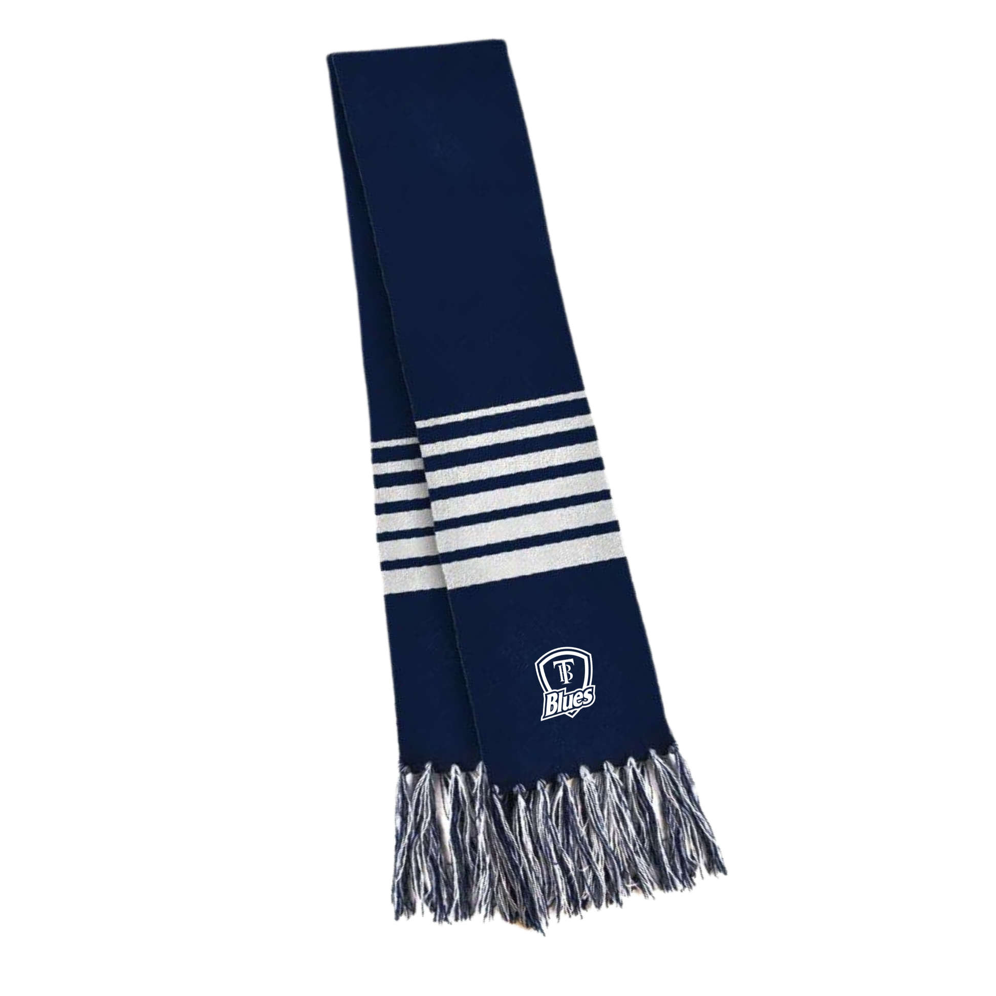 Tumby Bay Blues Acrylic Scarf Logo Embroidered-Collins Clothing Co