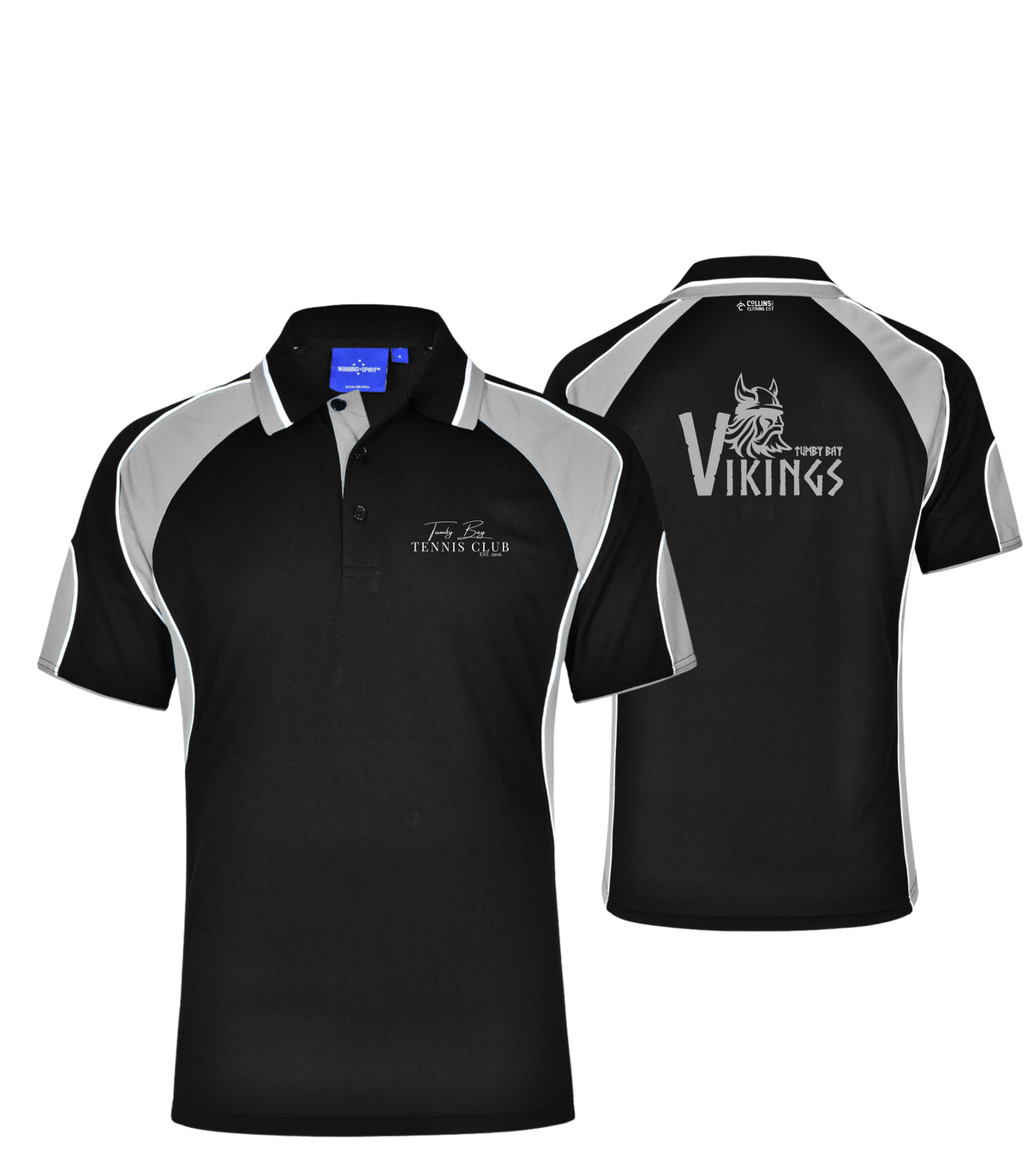 Tumby Bay Tennis Club Men /Women  Vikings polo KS61-Collins Clothing Co