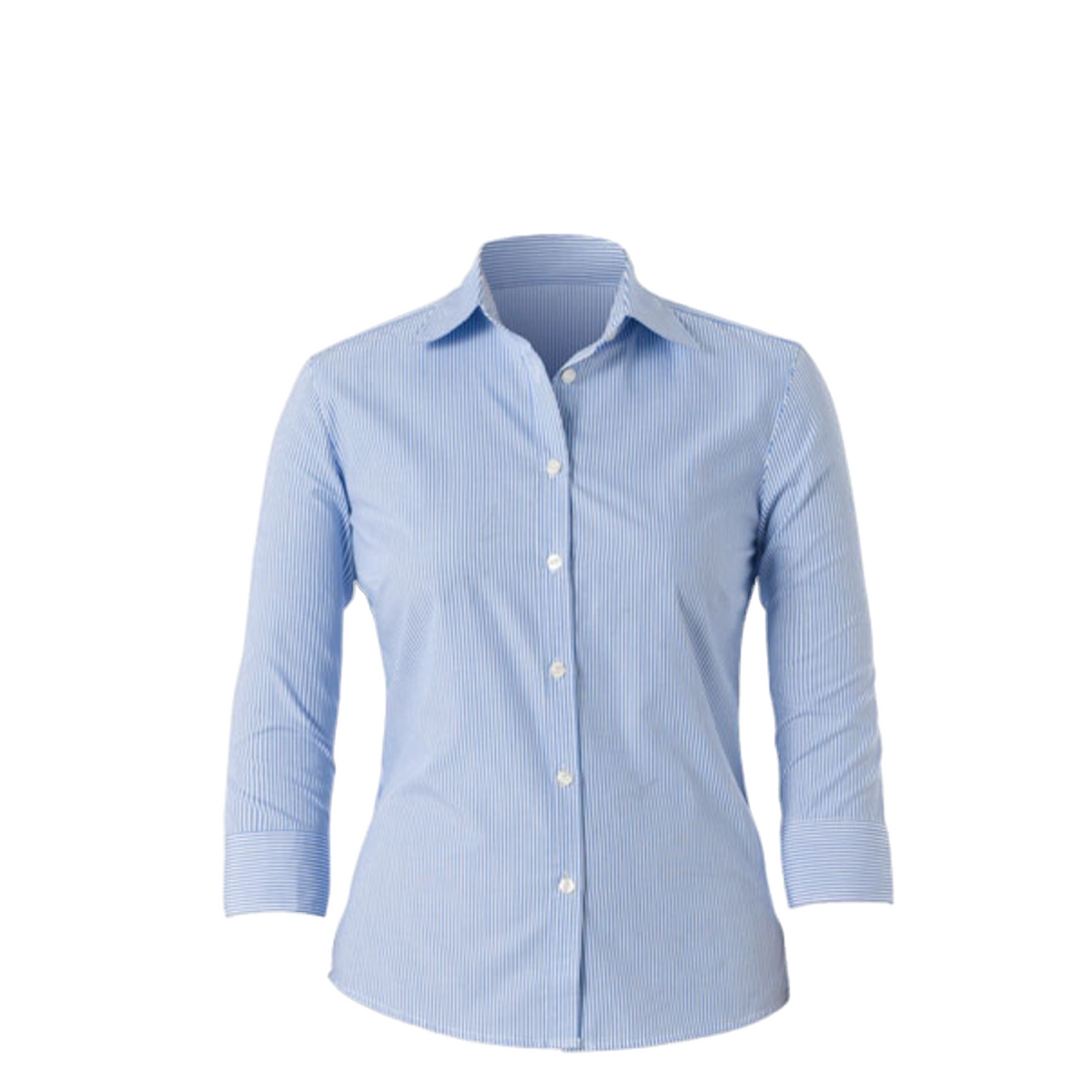 NNT Womens Cotton Blend Formal Stripe 2/4 Sleeve Shirt Business Shirts CAT4K7-Collins Clothing Co