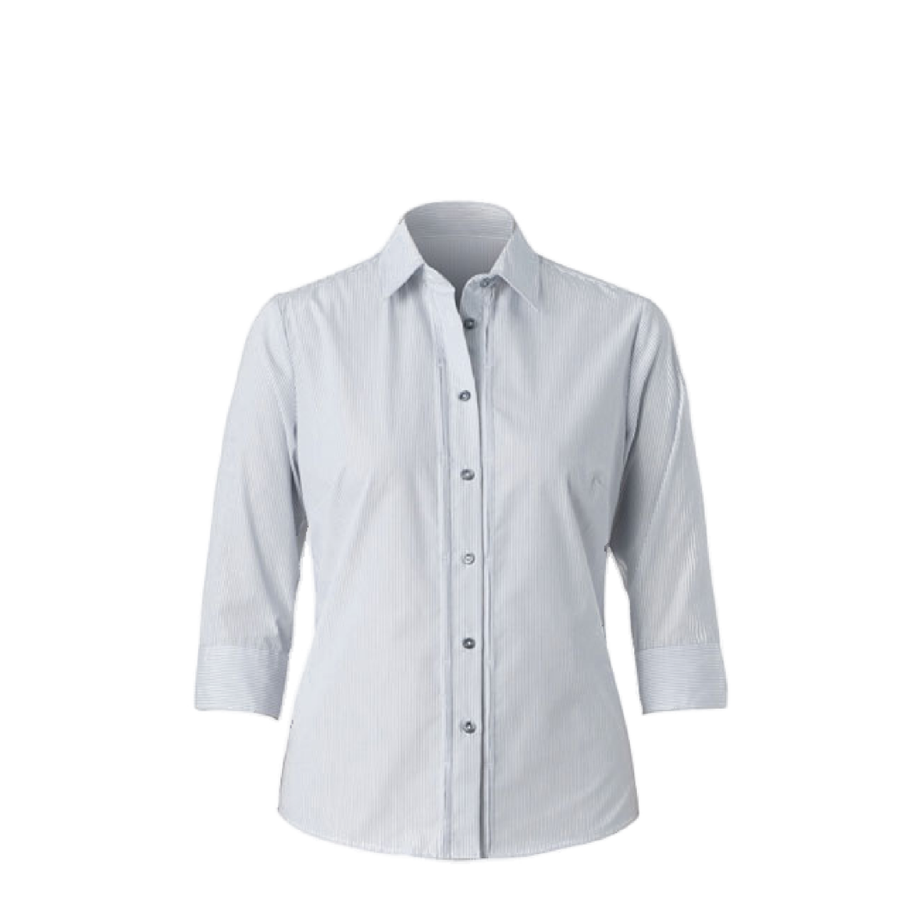 NNT Womens Cotton Formal Stripe 3/4 Sleeve Tuck Shirt Business Shirts CAT4LC-Collins Clothing Co