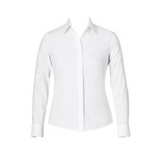 NNT Womens Stretch Cotton Blend L/S Conceal Front Fitted Collared Shirt CAT4MT-Collins Clothing Co