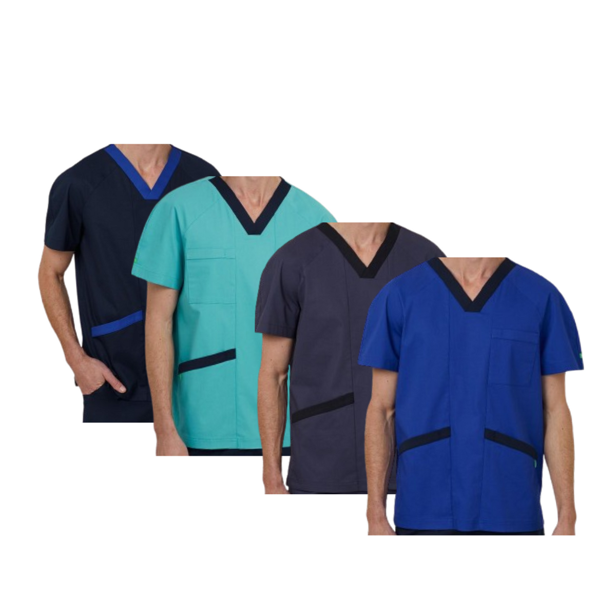 NNT Uniform Men Next Gen Antibacterial Koller Scrub Top Breathable Cotton CATRFU-Collins Clothing Co
