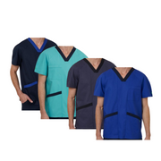 NNT Uniform Men Next Gen Antibacterial Koller Scrub Top Breathable Cotton CATRFU-Collins Clothing Co
