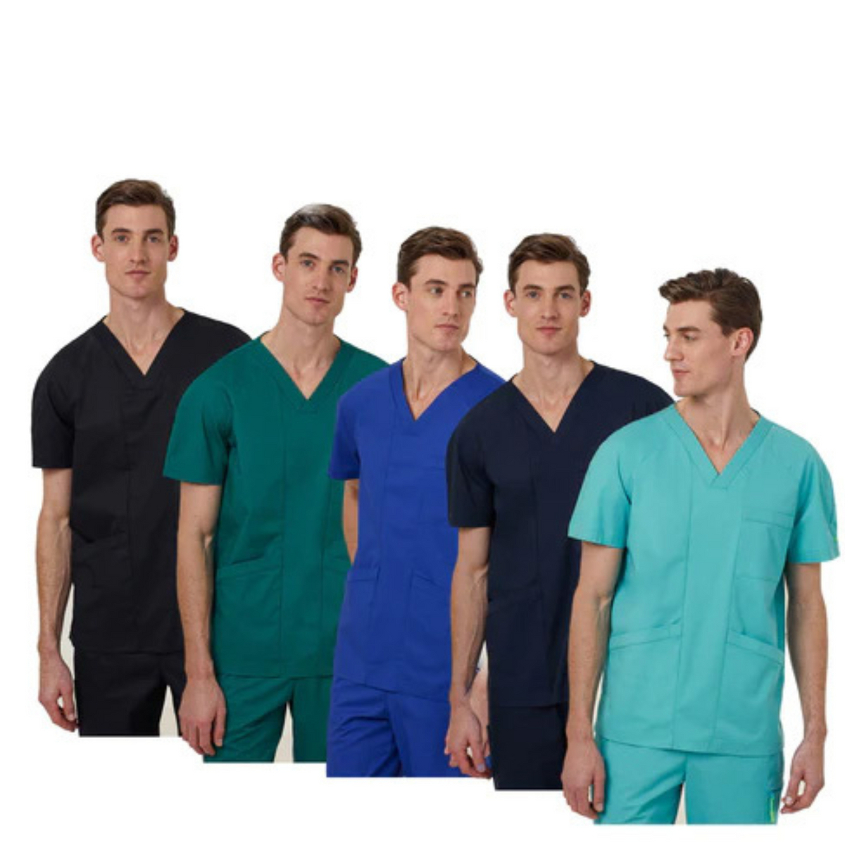 NNT Uniform Mens Next Gen Anti Bacterial Carl Scrub Top V-neck Nurse Work CATRFV-Collins Clothing Co