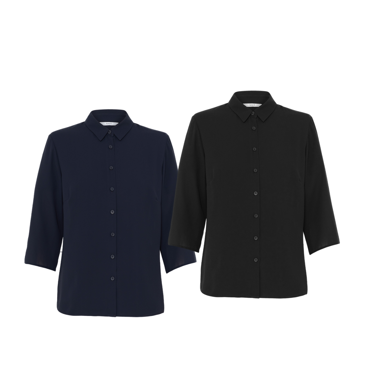 NNT Womens Business Georgie  3/4 Sleeve Pleat Back Formal Shirts Classic CATUKZ-Collins Clothing Co