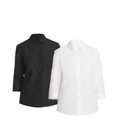 NNT Womens 3/4 Sleeve Shirt Formal Classic Slimline Collar Business Shirt CATU88-Collins Clothing Co