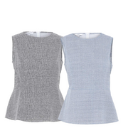 NNT Womens Avignon Abstract Sleeveless Shell Top Flattering Waist Comfort CATUK9-Collins Clothing Co