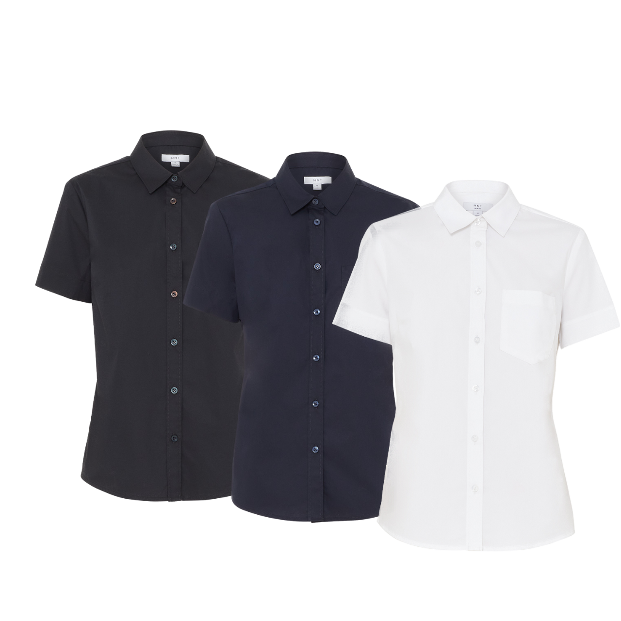 NNT Women Avignon Short Sleeve Slim Shirt Casual Comfortable Business CATUK8-Collins Clothing Co