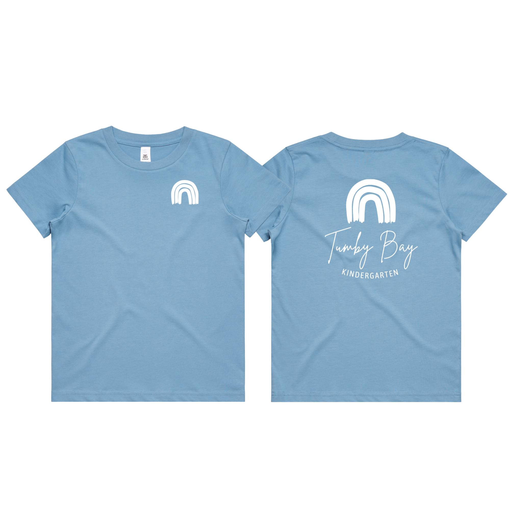 Tumby Bay Kindergarten Kids Crew Neck Tees Logo Print Front and Back 3006