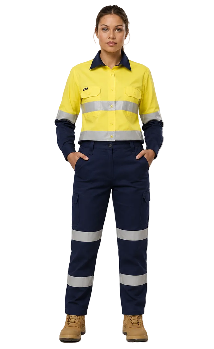 Hard Yakka Women’s  Workcool Pants & Spliced Drill Shirt Uniform Set Workwear HYSET004