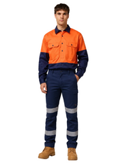 Hard Yakka Hi-Vis Foundations & Drycool Workwear Set Lightweight Reflective HYSET010