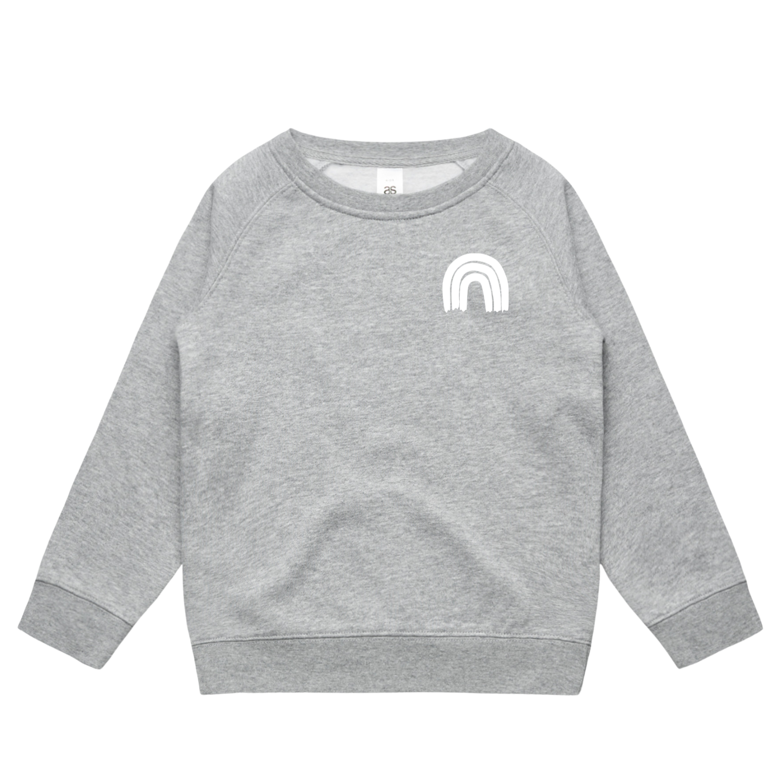 Tumby Bay Kindergarten Kids Crew Neck Grey Jumper Logo Print  Front and Back 3030