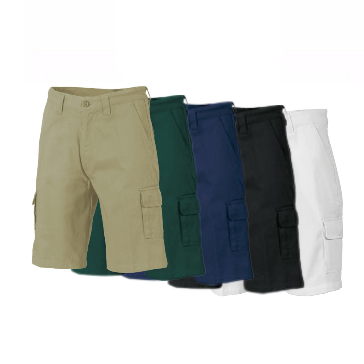DNC Workwear Men Cotton Drill Cargo Shorts Comfortable  Tough Pant Work 3302-Collins Clothing Co