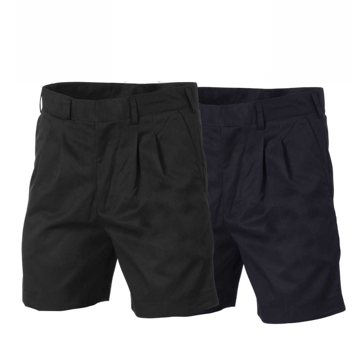 DNC Workwear Men Pleat Front Permanent Press Shorts Tough Summer Short Work 4501-Collins Clothing Co