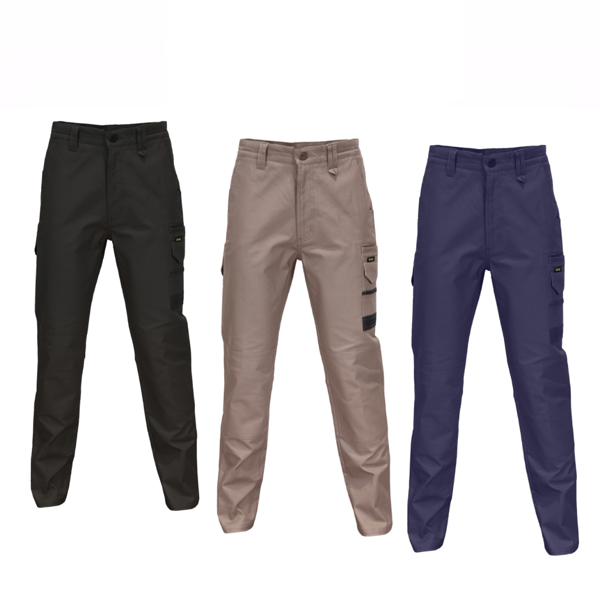 DNC Workwear Men SlimFlex Tradie Cargo Pants Durable Duck Tough Pant Work 3375-Collins Clothing Co