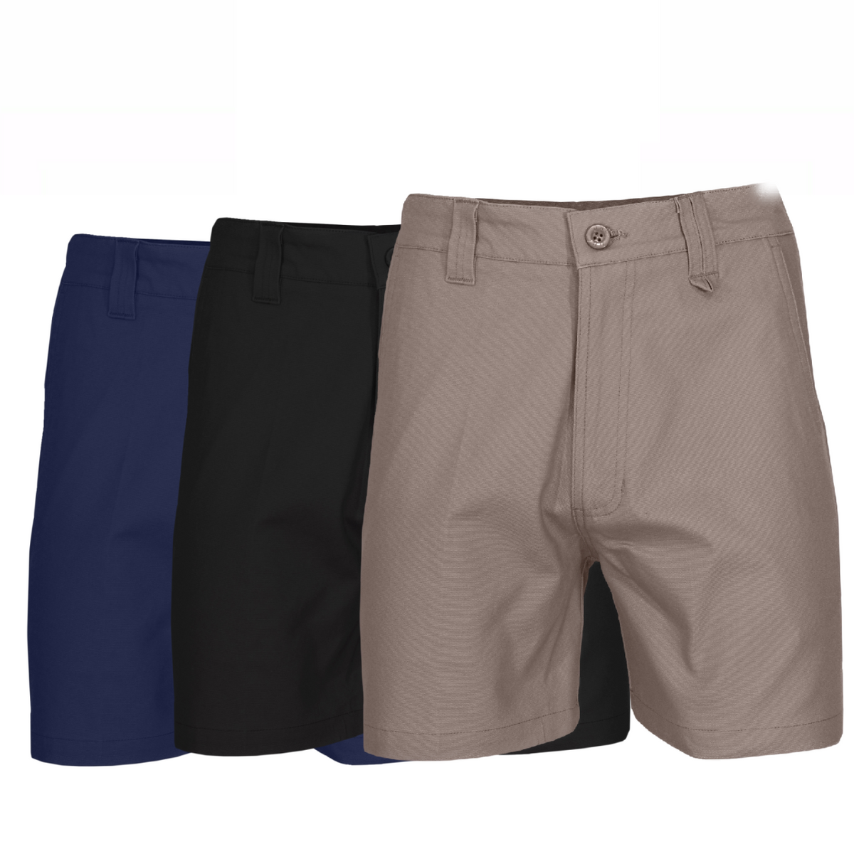 DNC Workwear Men SlimFlex Tradie Shorts Comfortable Tough Summer Work 3374-Collins Clothing Co