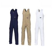 DNC Workwear Mens Cotton Drill Action Back Overall Comfortable Work 3121-Collins Clothing Co