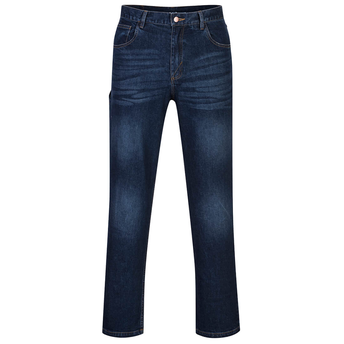 Portwest Flame Resistant Work Shirt &amp; Work Jeans Set – Grey & Dark Blue PWSET016