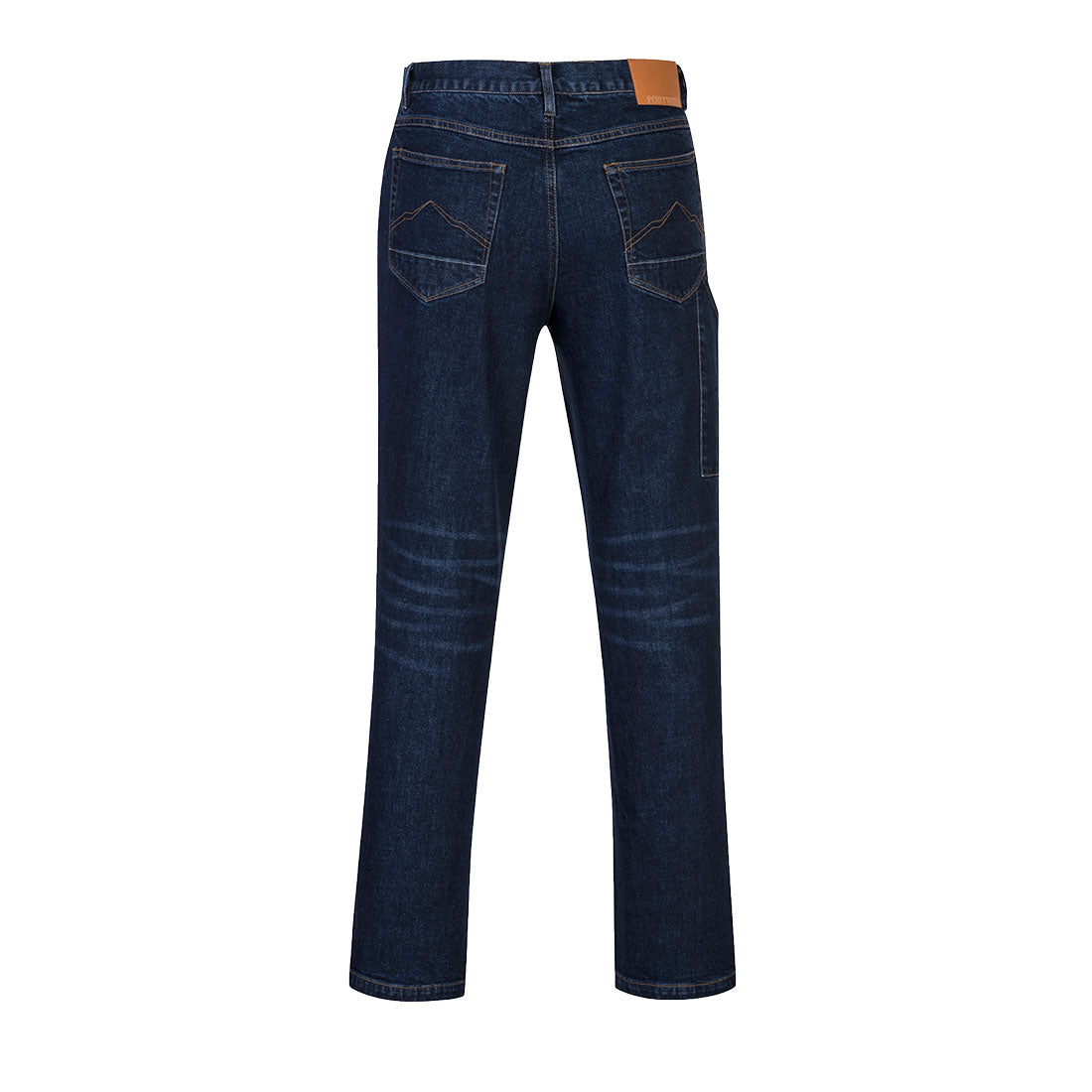 Portwest Flame Resistant Work Shirt &amp; Work Jeans Set – Grey & Dark Blue PWSET016
