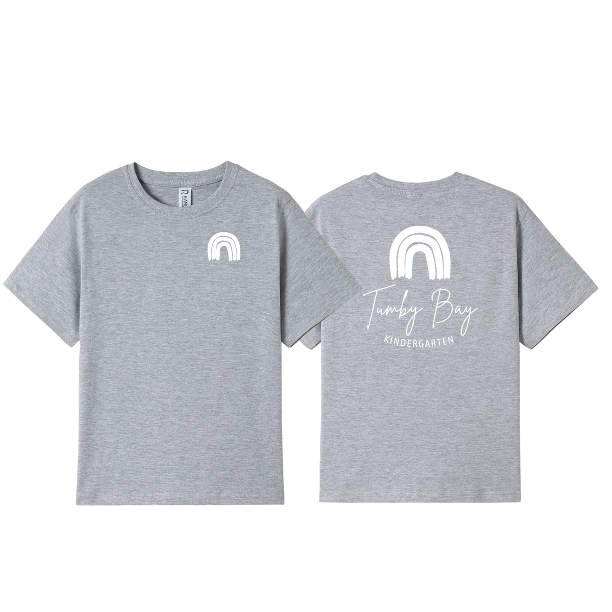 Tumby Bay Kindergarten Kids Crew Neck Tees Logo Print Front and Back T302HT-Collins Clothing Co