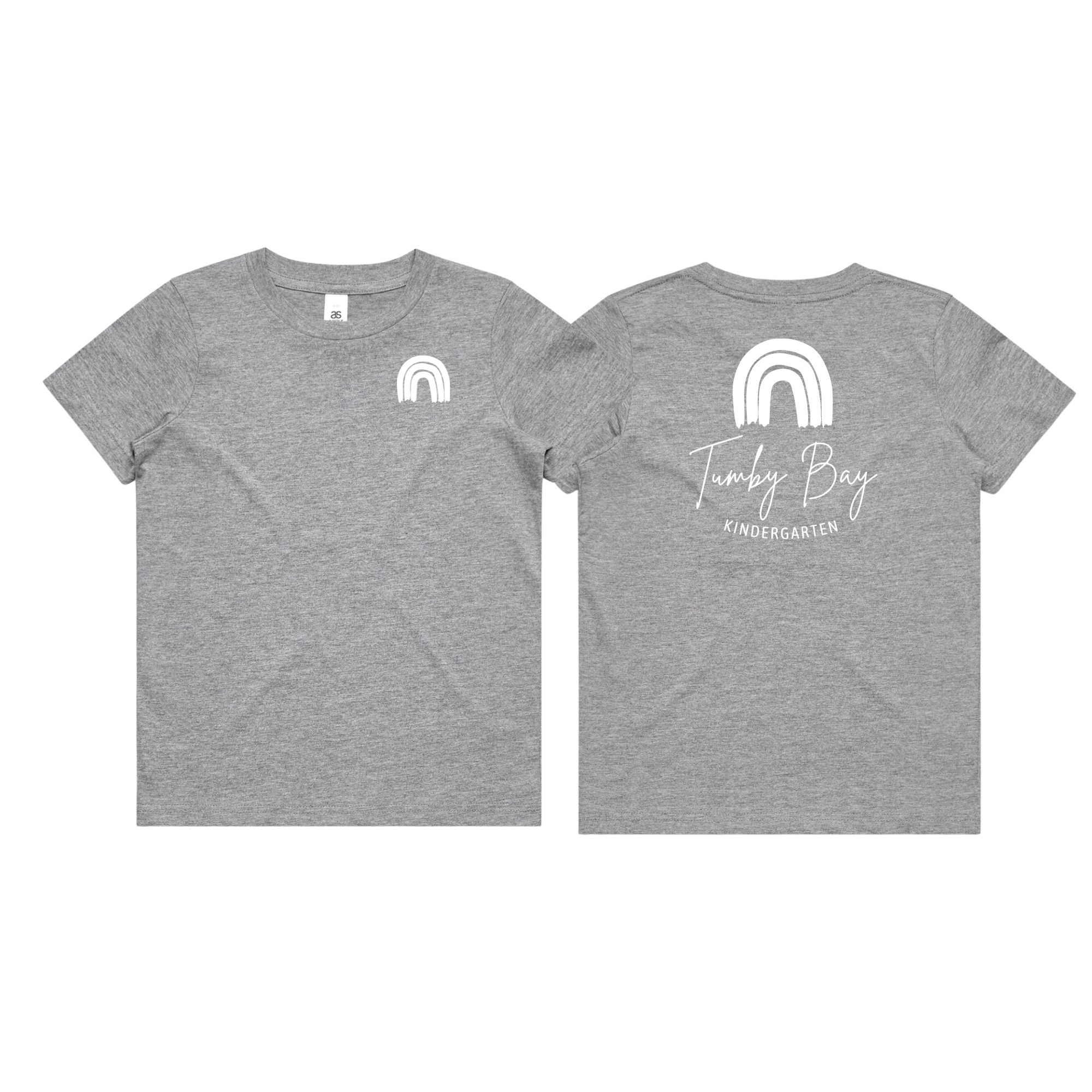 Tumby Bay Kindergarten Kids Crew Neck Tees Logo Print Front and Back 3006