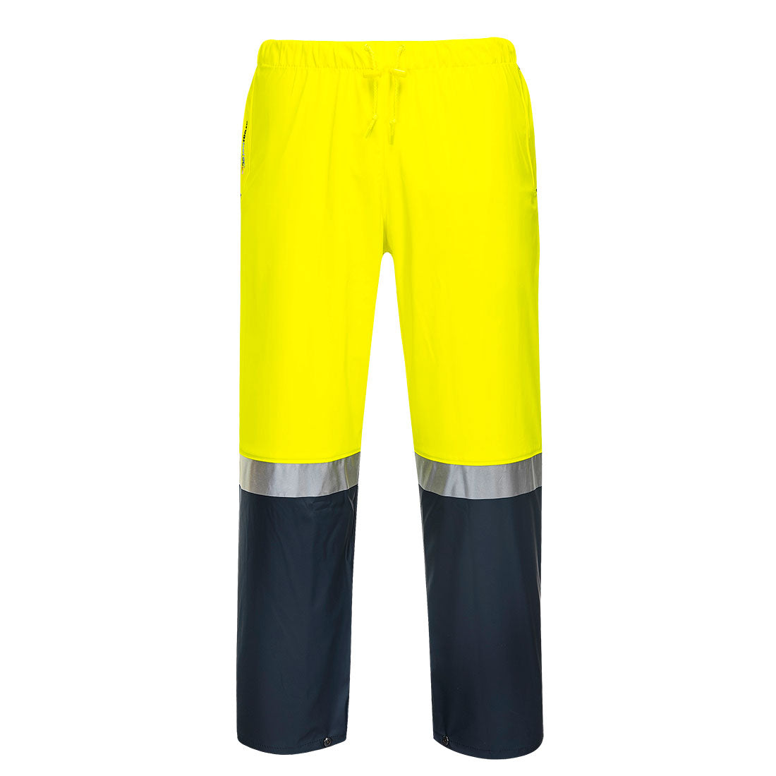 Portwest Hi-Vis Two-Tone Waterproof Rain Jacket & Pants Set – Orange/Navy PWSET008