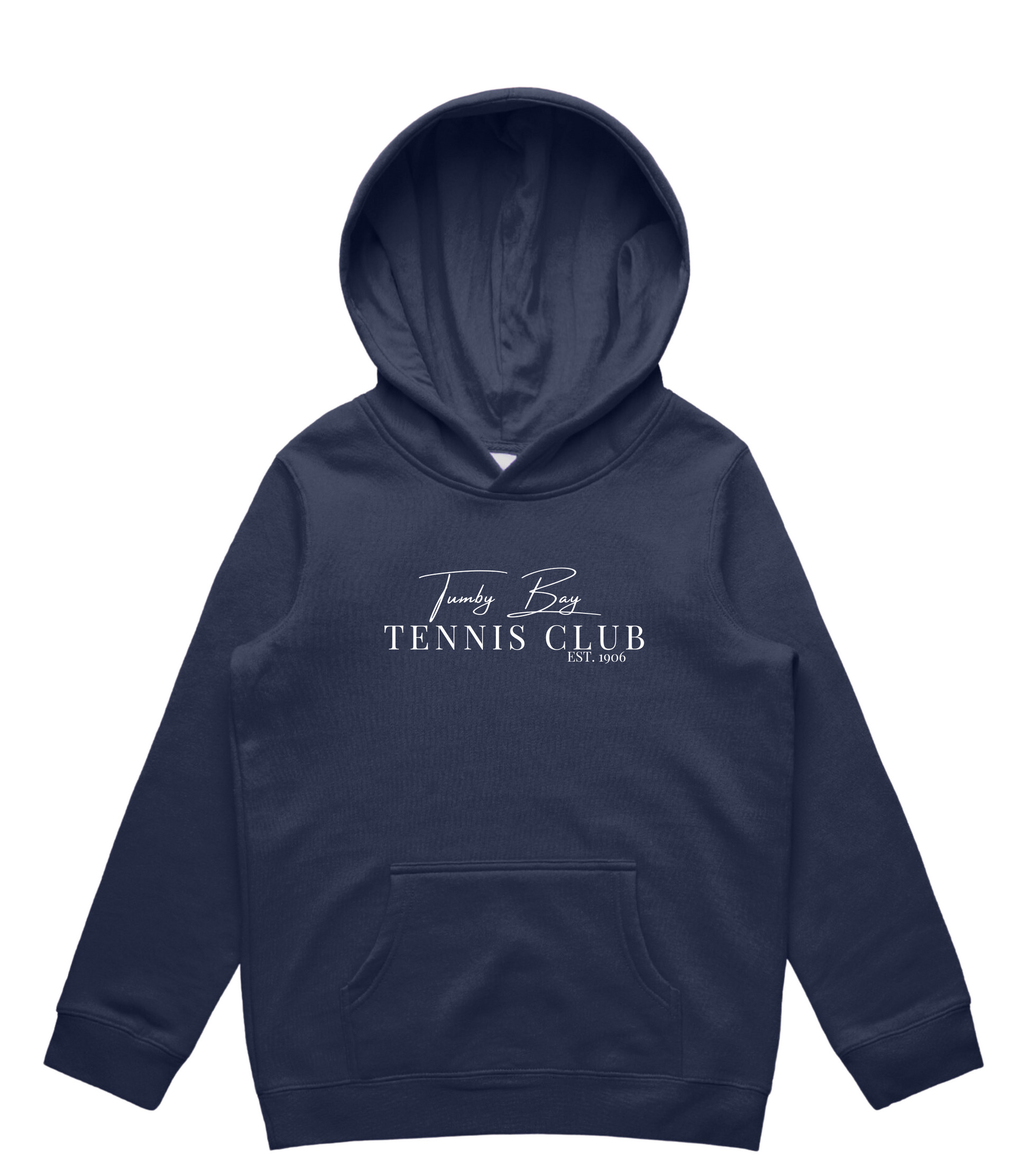 Tumby Bay Tennis Club Kids Hood Embroidered Logo 3032-Collins Clothing Co