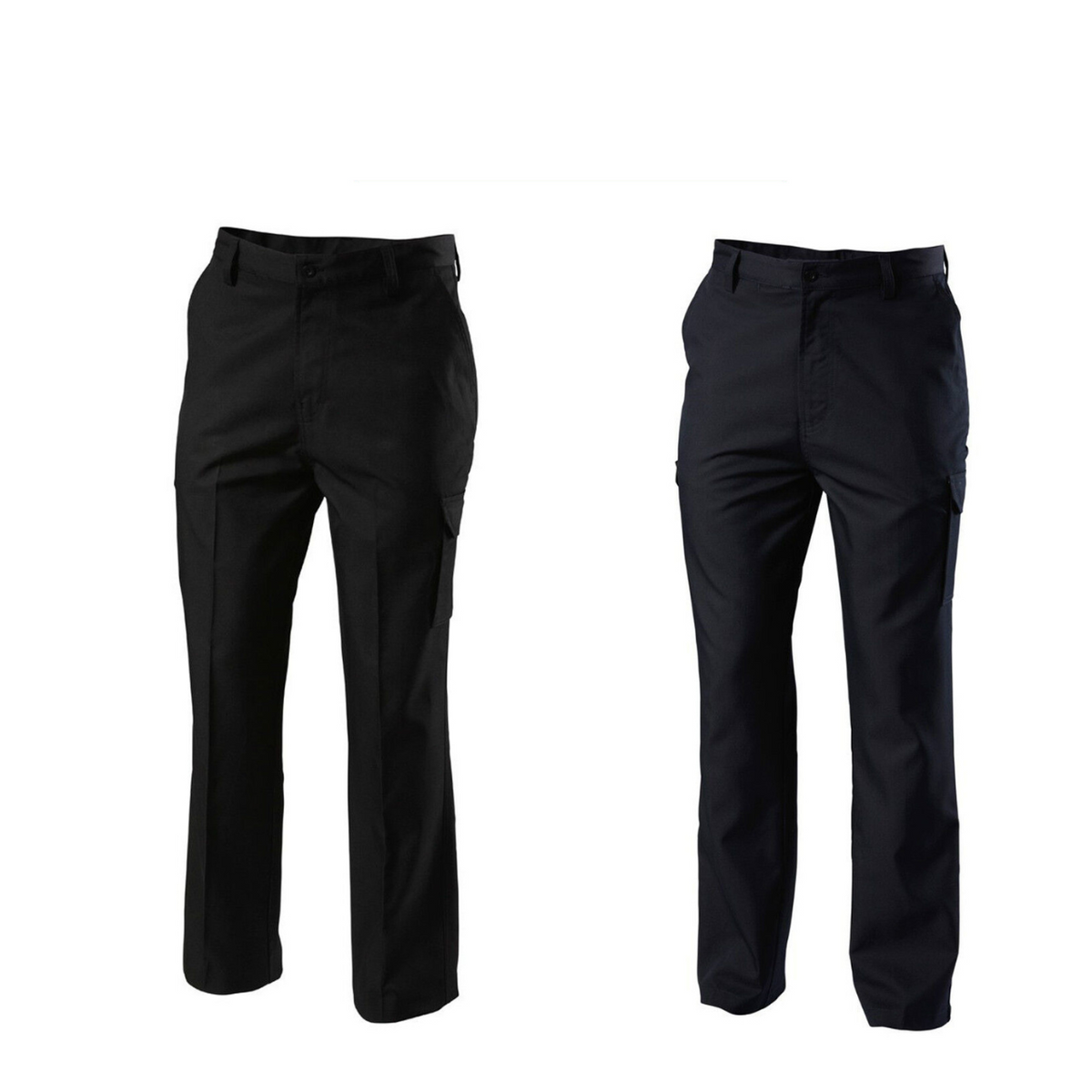 Mens Hard Yakka Cargo Workwear Pants Black Midnight Blue Safety Y02590