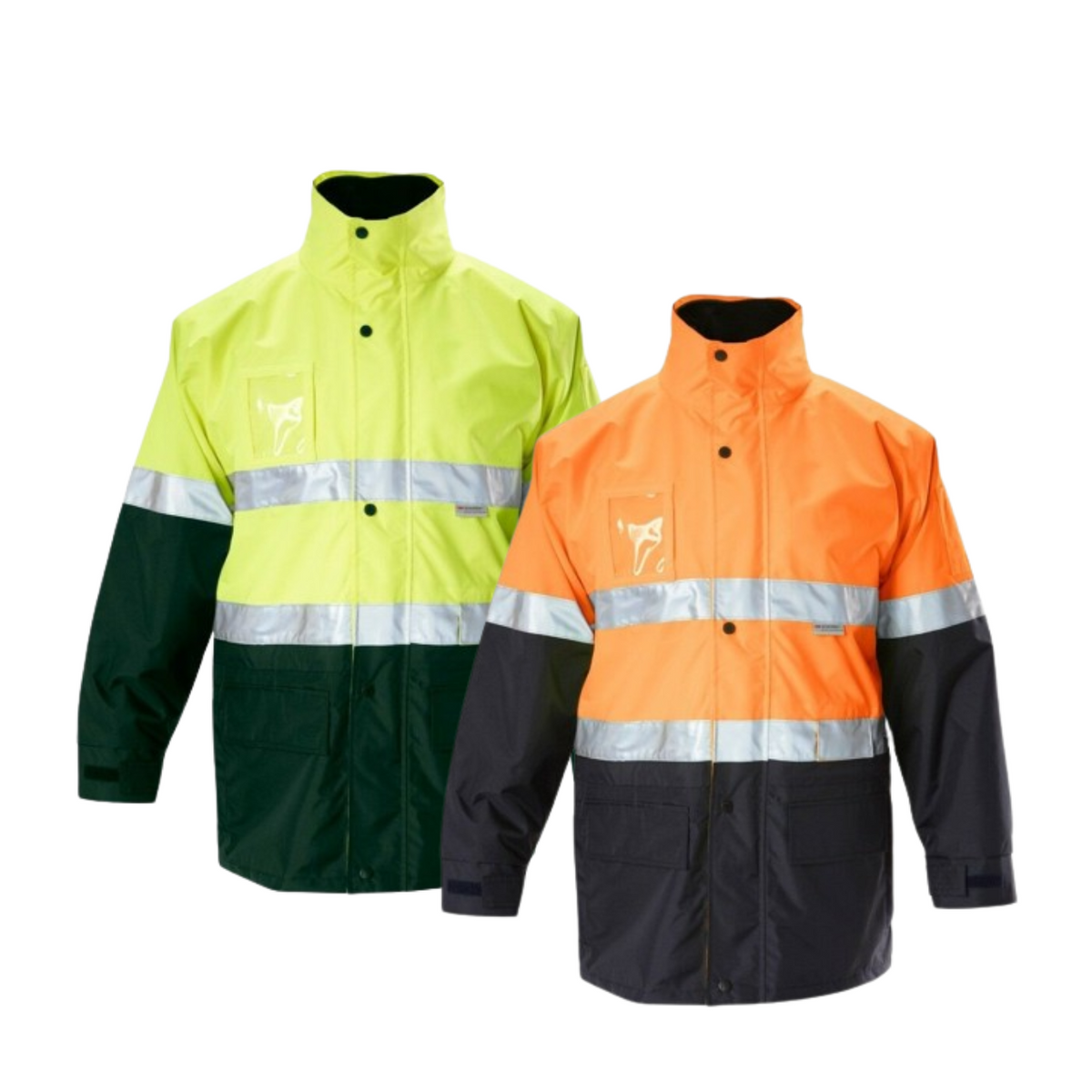 Mens Hard Yakka Foundations Hi-Vis Six 6 Way Jacket Reflective Tape Work Y06556-Collins Clothing Co