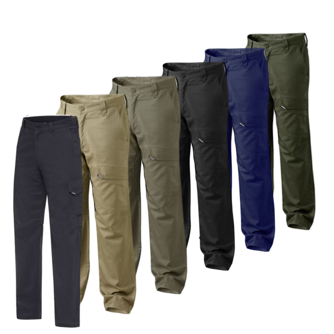 KingGee Mens Workcool 2 Pants Reinforced Cargo Lightweight Work Safety K13820-Collins Clothing Co