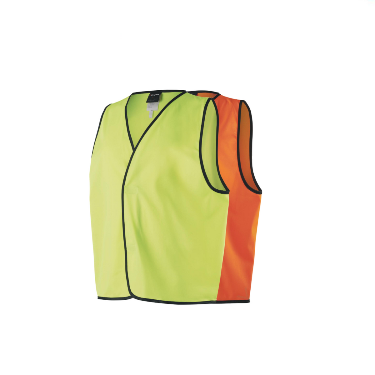 KingGee Mens High Visibility Vest Lightweight Work Safety Water Resist Collins Clothing Co