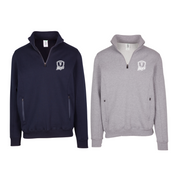 Tumby Bay Blues Mens Navy Grey Enterprise Half Zip Fleece Logo Embroidered F365HZ